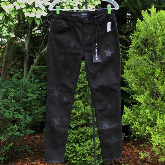 DRIFTWOOD Denim - DRIFTWOOD Black Skinny Jeans with Subtle Star Motif